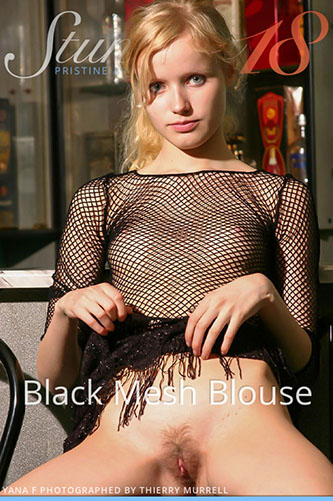 Yana F "Black Mesh Blouse"